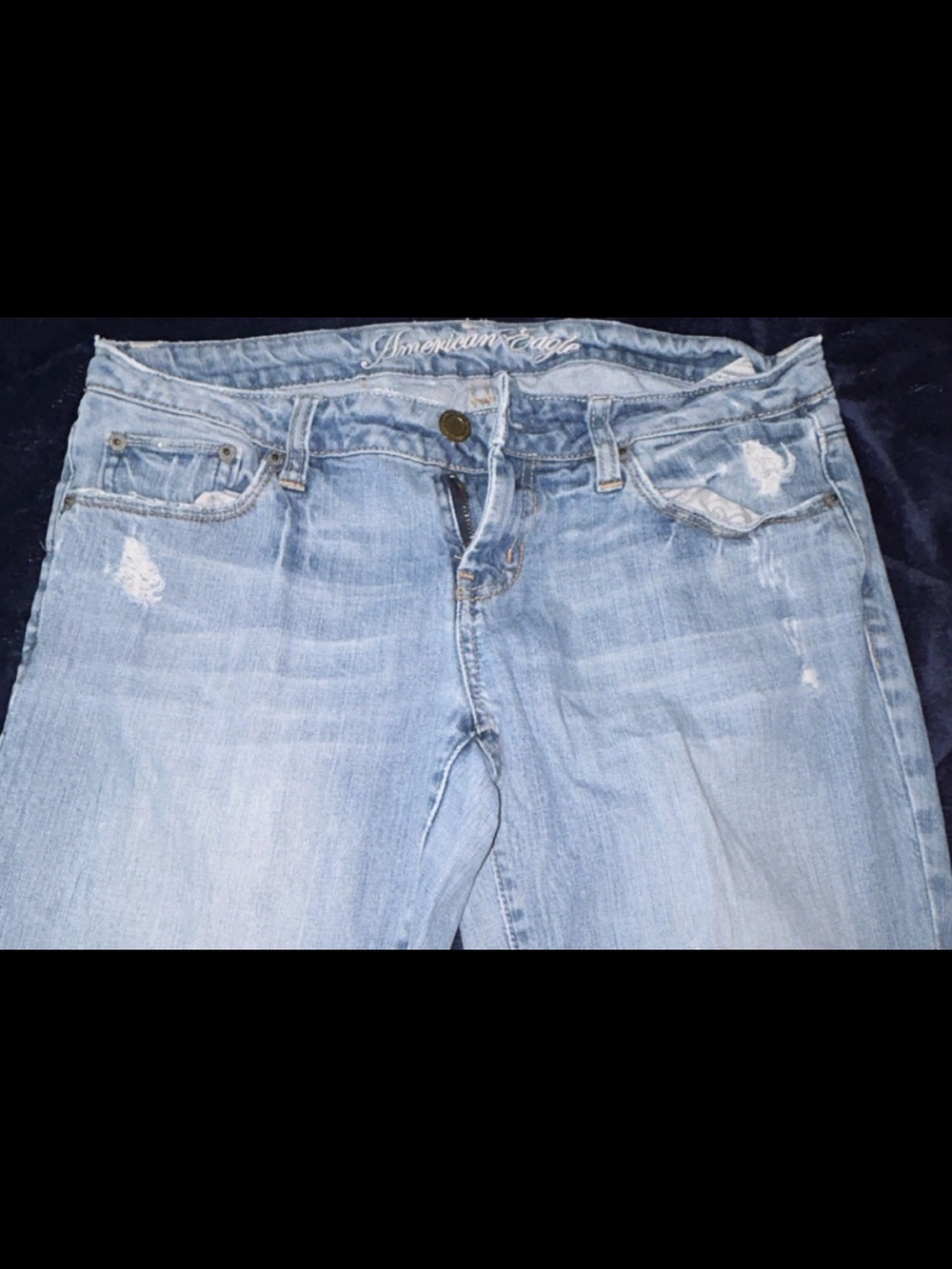 American Eagle Outfitters Light Wash Boyfriend Jeans